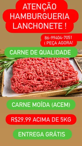 Carne moída ( hambúrguer ) Parnaíba