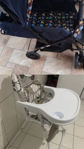 Carrinho e cadeira de bebê