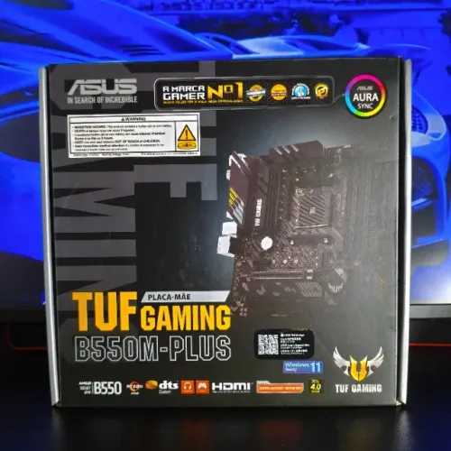 Placa-Mãe B550M Asus TUF Gaming Plus AMD AM4 DDR4