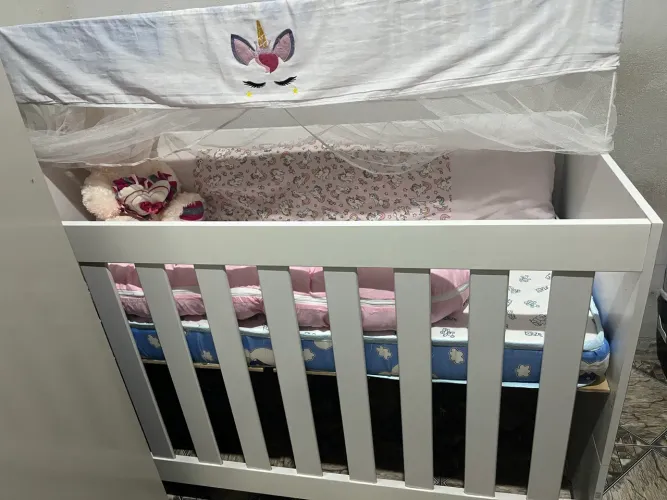 Berço 3 em 1 com colchão