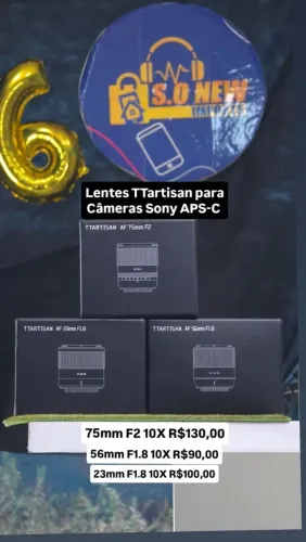 Lente TTARTISAN sony APS-C F1.8