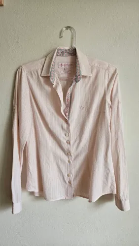 camisa feminina dudalina na cor rosa, tamanho 36