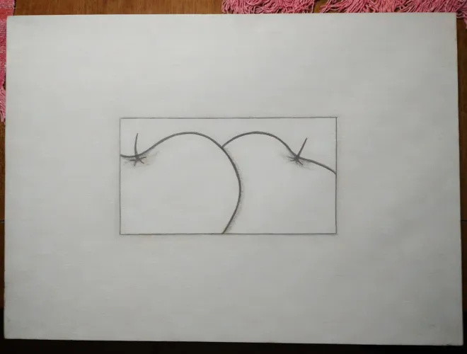 Um dos quatro - telas da artista Jade Carvalhido 