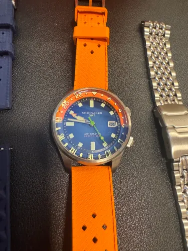Relógio spinnaker brander orange blue