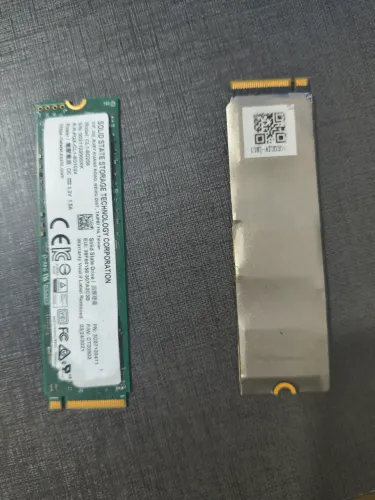 02 SSDs nvme 256 gb usado 