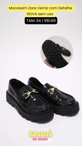 MOCASSIM VERNIZ ZARA