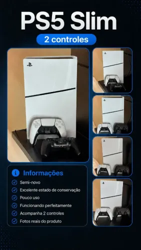 Playstation 5 Slim + 2 controles