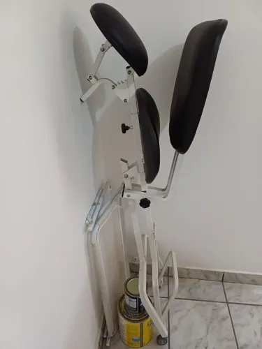 Cadeira de sobrancelha estética portátil e dobrável