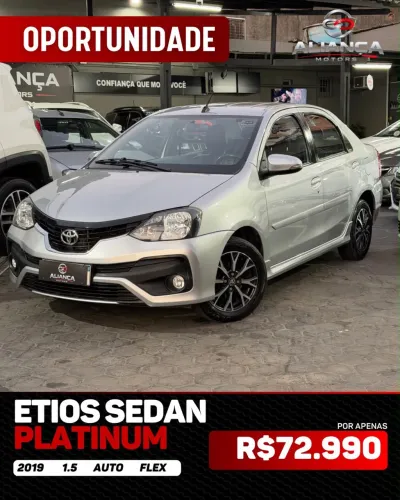 Toyota Etios Platinum Sed. 1.5 Flex 16V 4P Aut. 2019