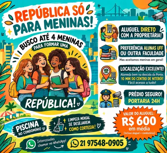 Aluguel República feminina