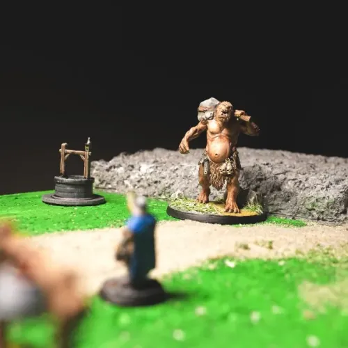 Miniatura Gigante das colinas - RPG - D&D - na escala