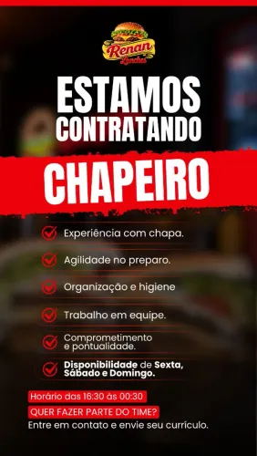 Preciso de chapeiro