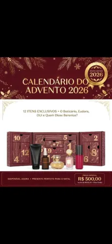 Calendário do advento boticario