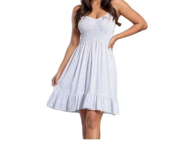 Vestido rodado de alcinha.