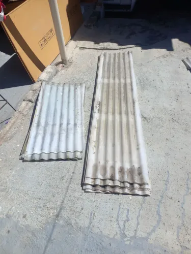 10 telhas de plástico semi novo