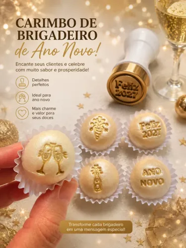 Carimbo para brigadeiro de Ano novo