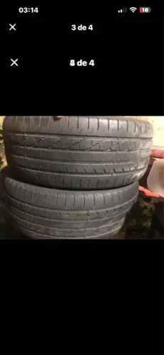 Pneus aro 16 meia vida. Sem furos sem reparos.