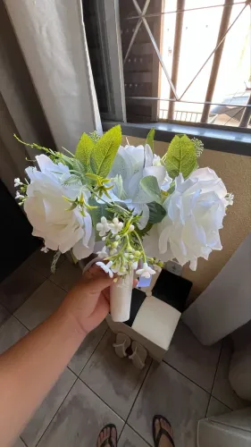 Buquê de Noiva | Flores Artificiais Branco