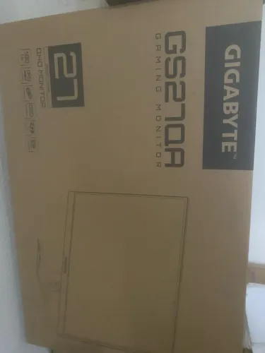 Monitor 27 180hz Ss Ips 2k Qhd GS27qa Gigabyte, cor preta
