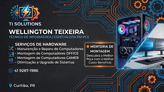 Montagem - Manutenção(computadores) e formatação/Mentoria