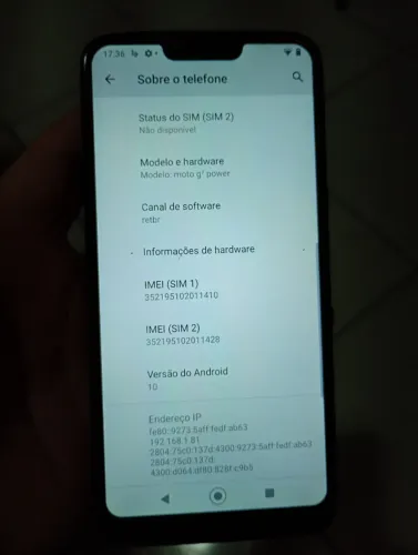 Celular G7 Power 64 gigas semi novo bateria dura muito