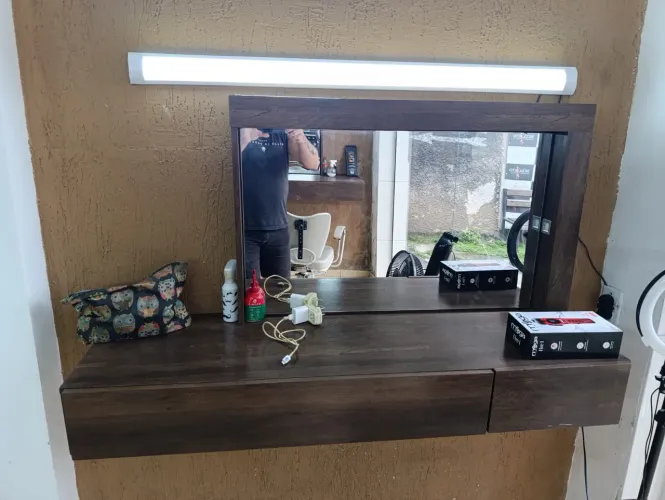 Bancada penteadeira cabeleireira barbearia 