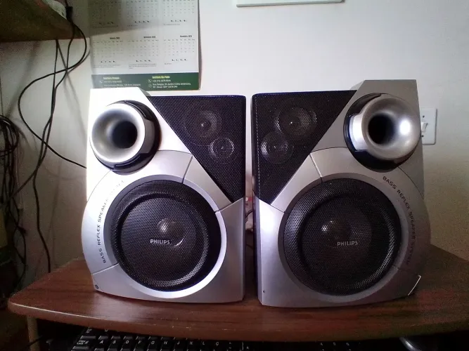 Par de Caixas do Mini sistem Philips fw m 35
