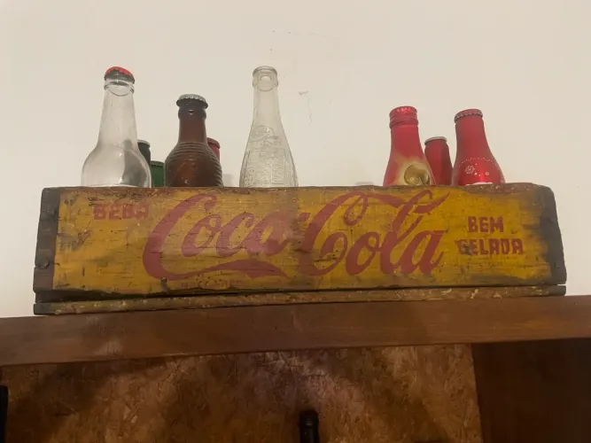 Engradado da coca cola anos 50