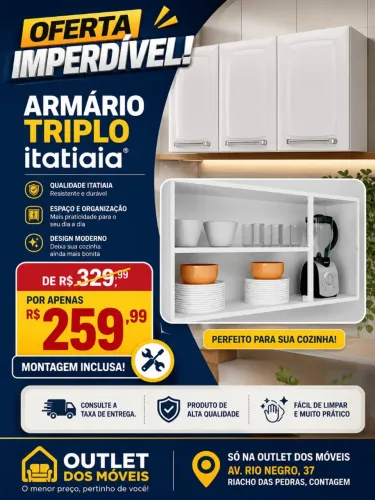 Armário Itatiaia triplo