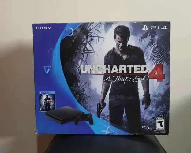 Playstation 4 Slim - 500Gb 2 Controles + Jogos