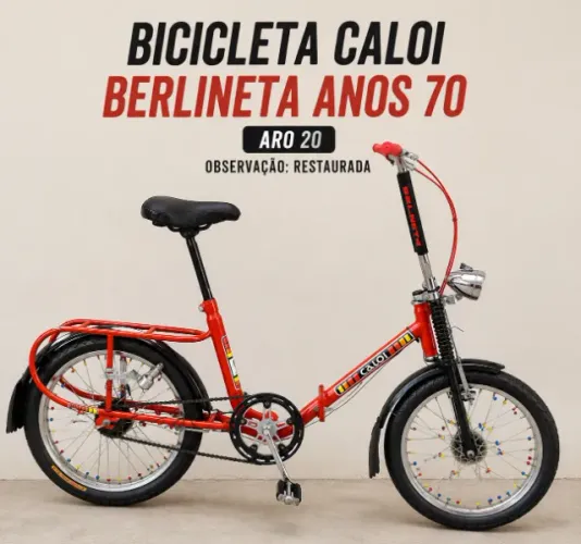 Bicicleta Berlineta Anos 70 Aro 20