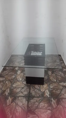 Mesa de vidro 6 lugares