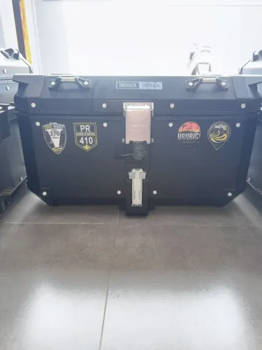 Kit Baú Moto 58 Litros + Baús Laterais + Tanque Combustível