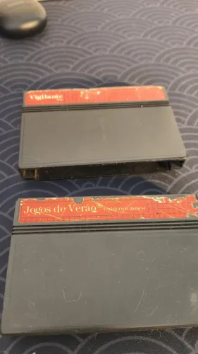 Dois cartuchos para video game Master System Sega