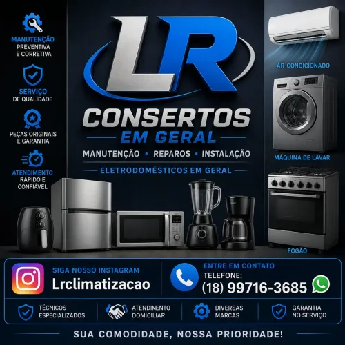 Técnico em refrigeração e reparos em geral