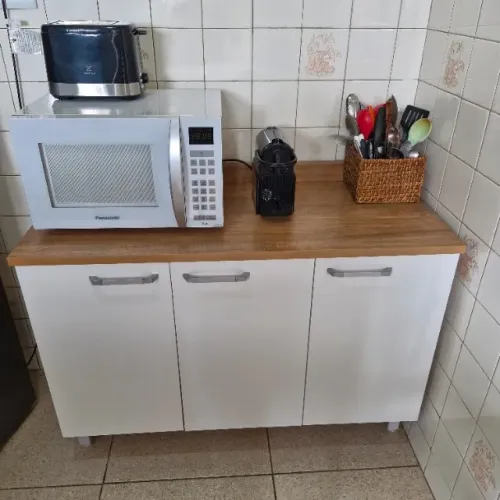 Balcão triplo 3 portas com tampo