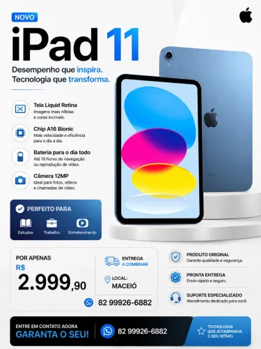iPad 11 lacrado 