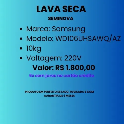 Lava e Seca Samsung