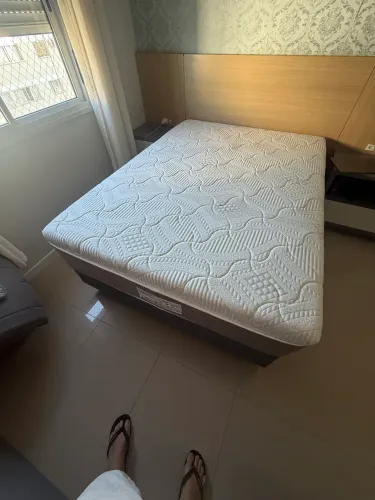 Cama Box e Colchão casal prorelax Esmeralda molas ensacadas one face