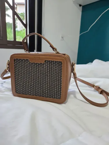 Bolsa santinato marrom