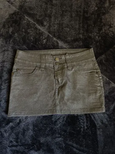 Mini saia preta metalizada T: 38
