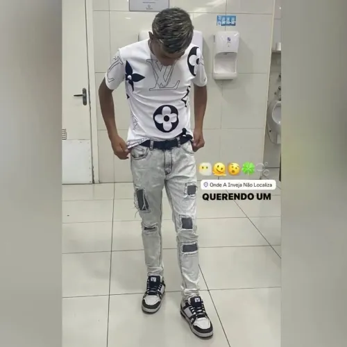 Calça jogador jeans citydemim 86