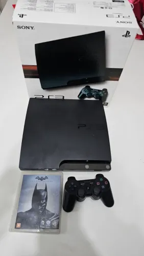 Ps3 slim controle original desblo/ hen