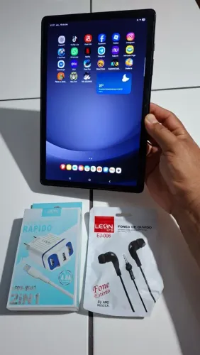 Tab A9+ Plus Chip 5G Tablet Samsung de 11 polegadas Android 16 64Gbs faz ligacao