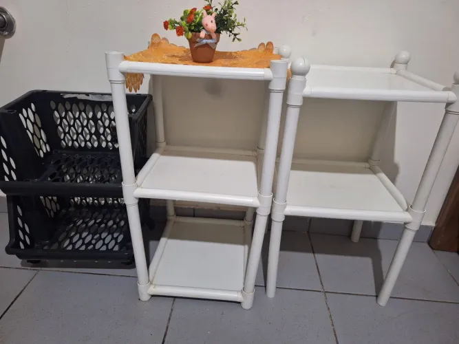 3 PRATELEIRAS DE PLÁSTICO - LEVE E MONTÁVEL<br>