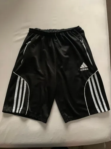 bermuda shorts calção infantil adidas com bolsos tamanho m original