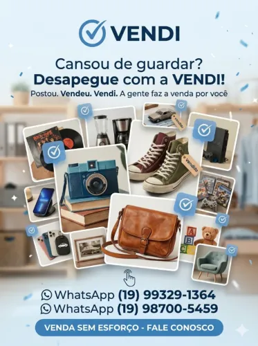 Venda seus desapegos sem mover um dedo! ?