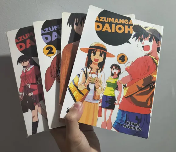 Azumanga Daioh completo (4 volumes) - Mangá NewPop
