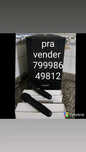 Uma caixa de som