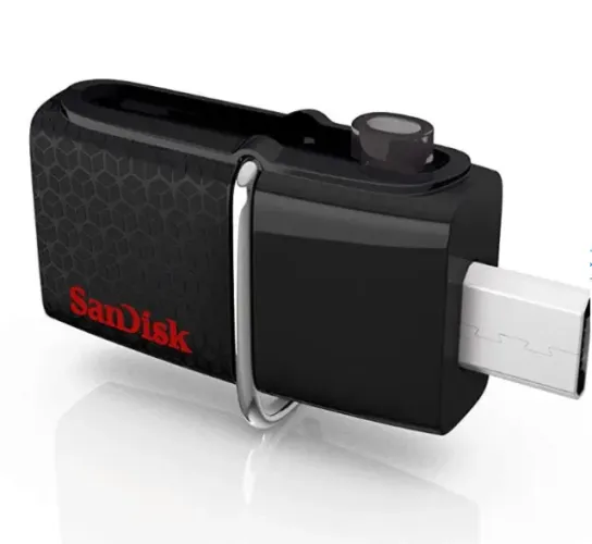 Pen drive Sandisk 128GB Ultra Dual p/ Celular/Tablet USB 3.0
